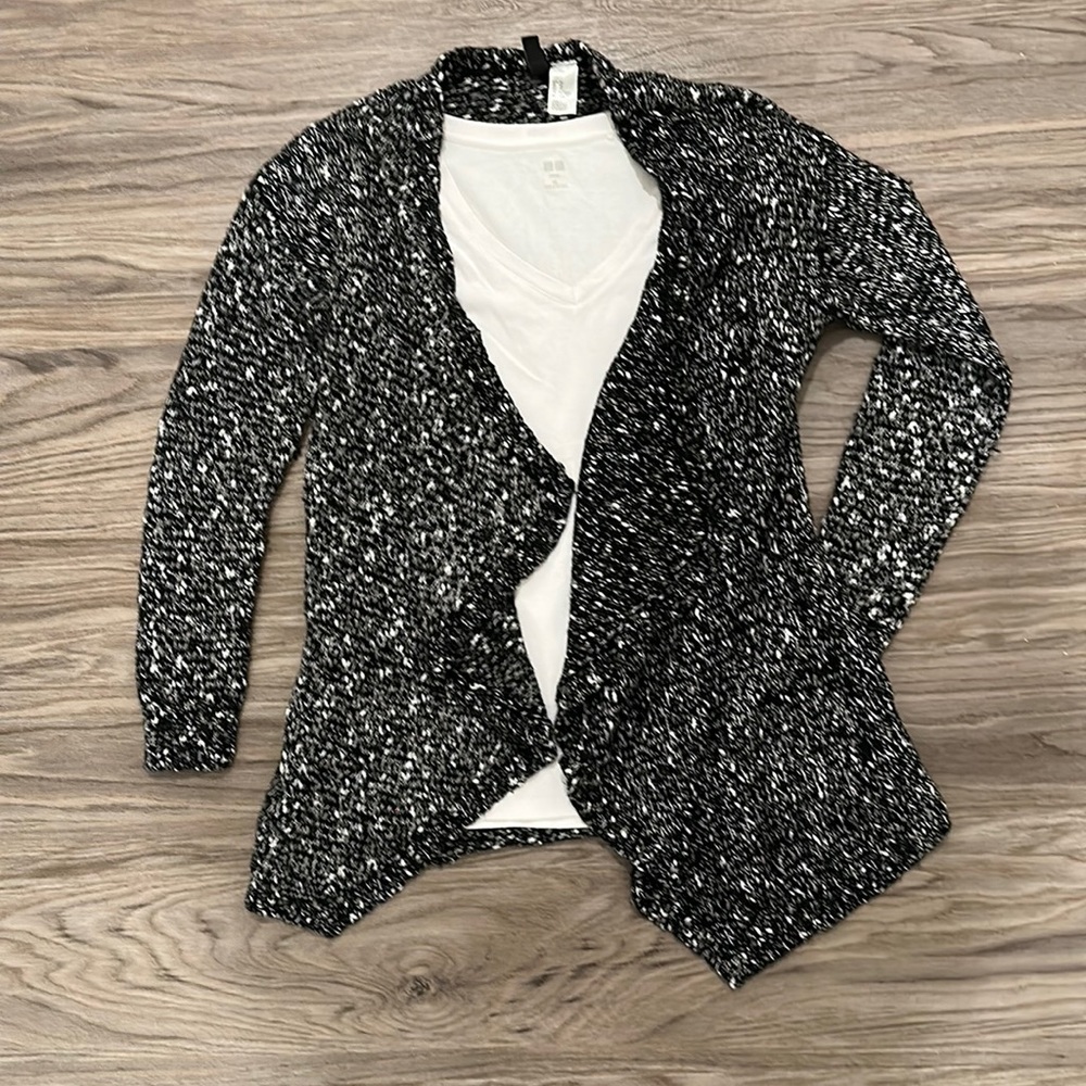 Black cardigan